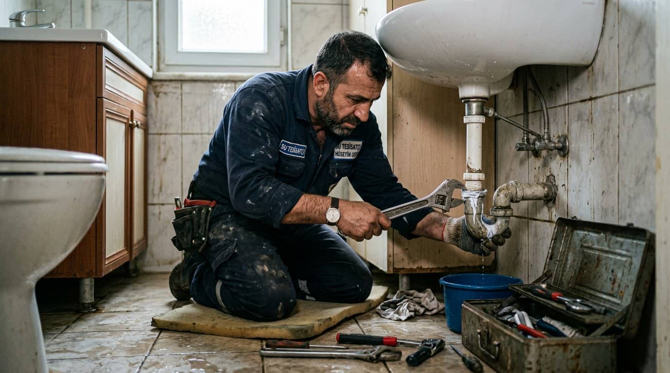 Banyo gider borusu onarimi yakindan | Hakkımızda | Antalya Su Tesisat
