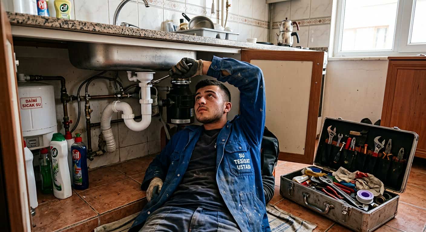 Evye alti sifon montaji yapan tesisatci | İbradı Su Tesisatçısı | Antalya Su Tesisat
