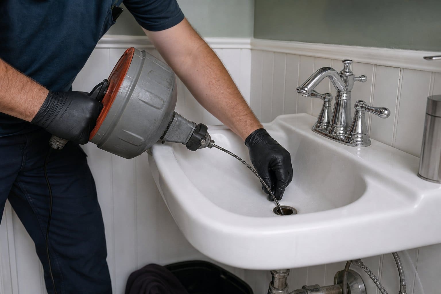 Lavabo tikanikligi spiral tel | Antalya Su Tesisat